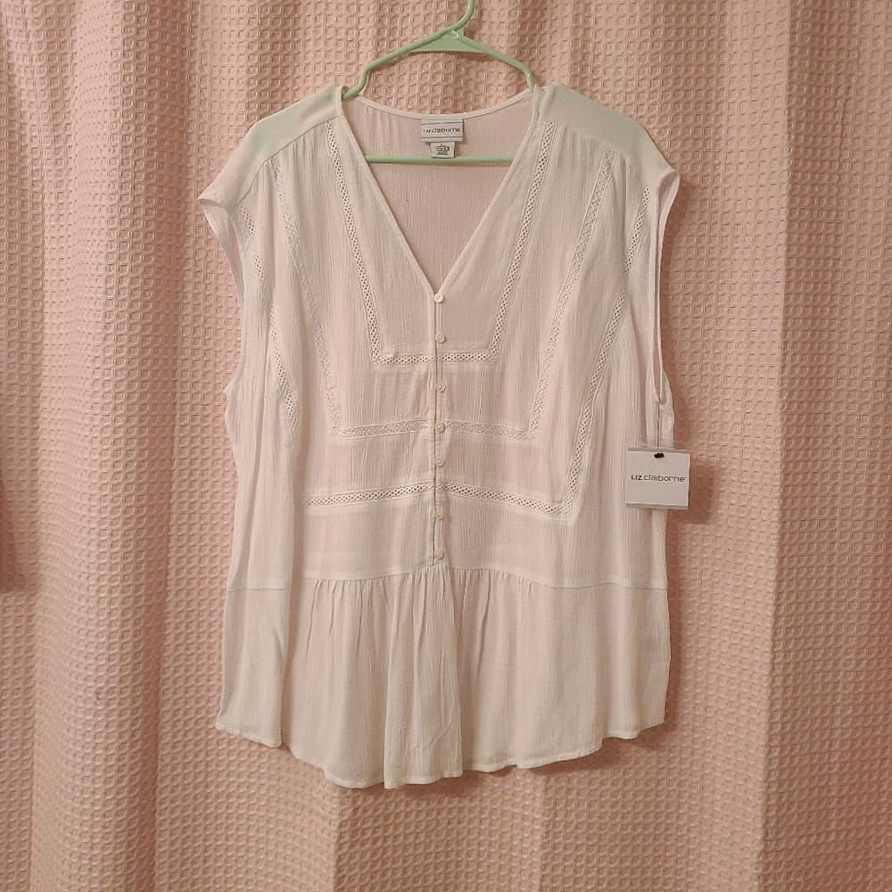White Liz Claiborne Blouse